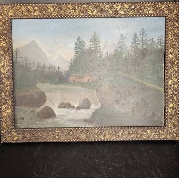 Vintage/antique landscape oil painting - Picture 13 of 13